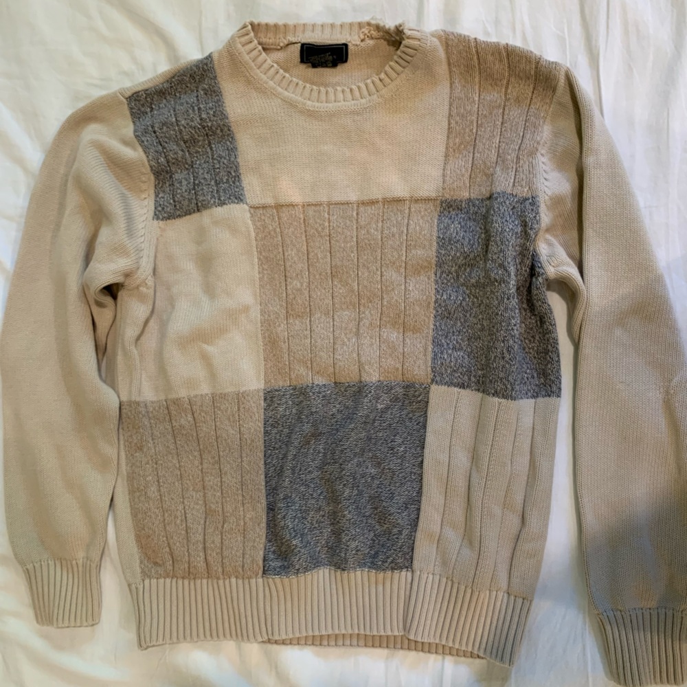 patchy sweater
